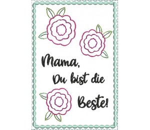 ITH - Postkarte & MugRug Set - Beste Mama